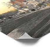 NJ, West Main St, Vintage Poster (Ecke)