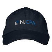 NJCPA Baseball Hat - Marine Bestickte Baseballkappe (Vorderseite)