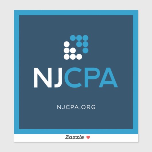 NJCPA Vinyl Sticker - groß (Blatt)