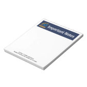 NJDCF "Wichtige Hinweise" Pad Notizblock (Rotiert)