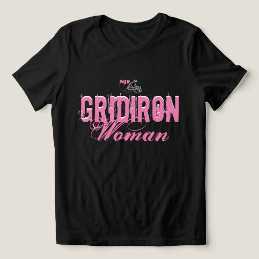 NJF GRIDIRON  Edge Chalk Woman  Tri-Blend Shirt (Design Vorderseite)