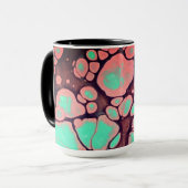 Njut av morgon kaffet i retrostil tasse (Vorderseite Links)