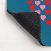 Nk And Red Hearts Lovers Funny Valentine’s Day Hum Mousepad (Ecke)