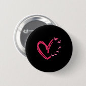 Nk Animal Valentines Day Gift Flamingo Button (Vorne & Hinten)