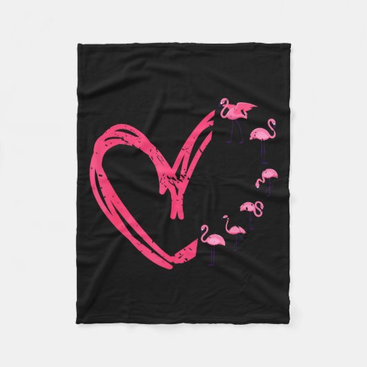 Nk Animal Valentines Day Gift Flamingo Fleecedecke (Vorderseite)