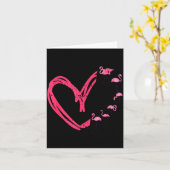 Nk Animal Valentines Day Gift Flamingo Karte (Gelbe Blume)