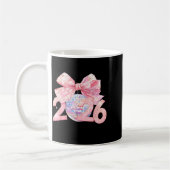 Nk Bow Coquette Disco Ball Happy New Year 2026  Kaffeetasse (Links)