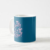 Nk Bow Tie I'm Literally Just A Girl Cute Coquette Kaffeetasse (Vorderseite Links)