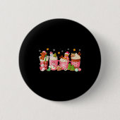 Nk Christmas Coffee Xmas Gingerbread Man Cookie Co Button (Vorderseite)