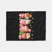 Nk Christmas Coffee Xmas Gingerbread Man Cookie Co Fleecedecke (Vorderseite (Horizontal))