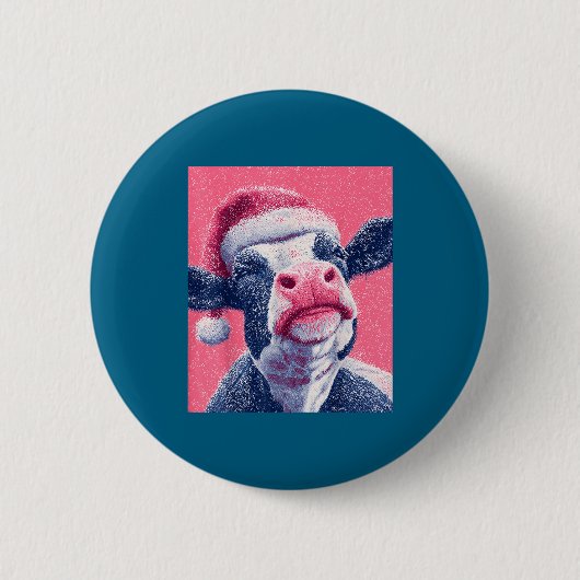Nk Christmas Cow Button (Vorderseite)