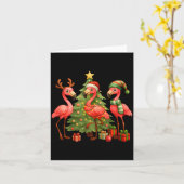 Nk Christmas Flamingos _ Cute Holiday Tree &amp; D Karte (Gelbe Blume)