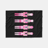 Nk Christmas Nutcracker Squad Ballet Dance Matchin Fleecedecke (Vorderseite (Horizontal))
