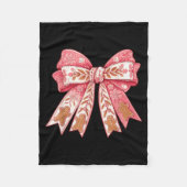 Nk Coquette Bow Christmas Gingerbread Man Girly Xm Fleecedecke (Vorderseite)