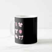 Nk Coquette Bow Funeral Director Mortician Mortuar Kaffeetasse (Vorderseite Links)
