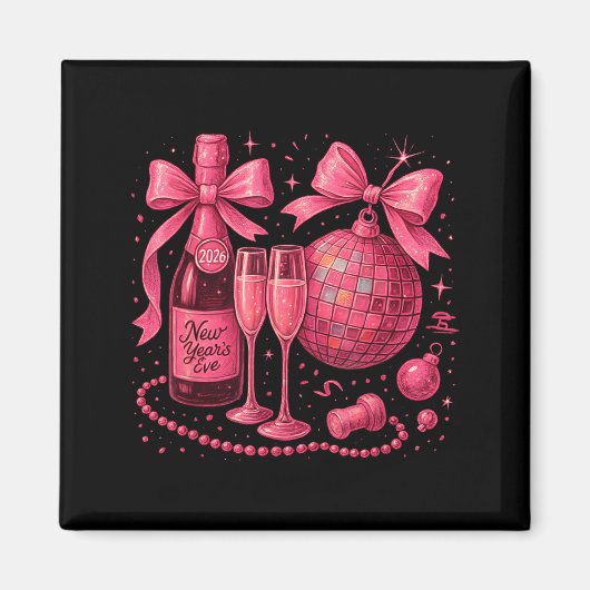 Nk Disco New Year’s Eve 2026 Champagne Style Magnet (Vorne)