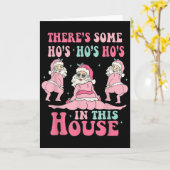 Nk Es gibt einige Ho Ho Hos in diesem Haus Hässlic Karte (Gelbe Blume)