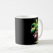 Nk Flamingo Christmas Palm Tree Trocal Xmas Holida Kaffeetasse (VorderseiteRechts)
