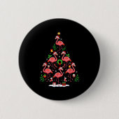 Nk Flamingo Christmas Tree Lights Santa Hat Xmas P Button (Vorderseite)