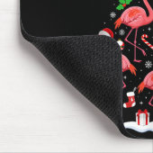 Nk Flamingo Christmas Tree Lights Santa Hat Xmas P Mousepad (Ecke)
