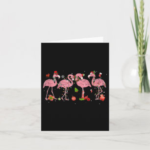 Nk Flamingo Hut Santa Frohe Weihnachten Lichter Fr Karte