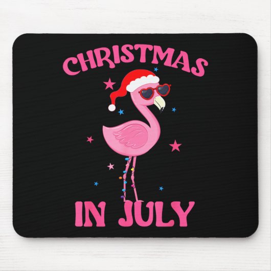 Nk Flamingo In Santa Hat Christmas In July Girl Mousepad (Vorne)