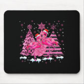 Nk Flamingo Santa Hat Leopard Christmas Tree Xmas Mousepad (Vorne)