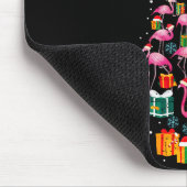 Nk Flamingo Santa Merry Christmas Tree Lights Wome Mousepad (Ecke)