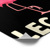 Nk Flamingo Workou Don't Skip Leg Day Gym Fitness  Poster (Ecke)