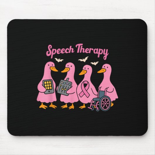 Nk Goose Ribbon Speech Language Pathologist Therap Mousepad (Vorne)