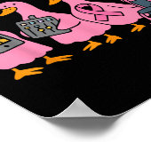 Nk Goose Ribbon Speech Language Pathologist Therap Poster (Ecke)