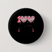 Nk Heart Kindergarten Valentine 100 Days For Girl  Button (Vorderseite)