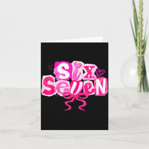 Nk Kokette Valentinstag Six Seven Bogen 6 7 Meme F Karte