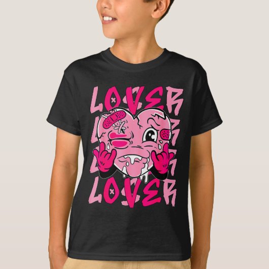 Nk Loser Lover Nk Drip Heart Matching Tee For Men (Vorderseite)