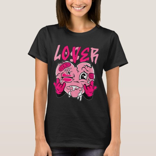 Nk Loser Lover Nk Drip Heart Matching Tee For Men (Vorderseite)