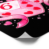 Nk Love Dice 6 7 Hearts Valentine Cute Romantic Ar Poster (Ecke)