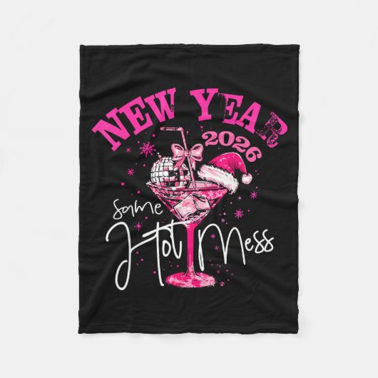 Nk New Year Same Hot Mess Happy New Year 2026 Matc Fleecedecke (Vorderseite)