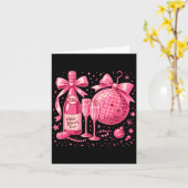 Nk New Year's Eve 2026 Disco Champagne Party  Karte (Gelbe Blume)