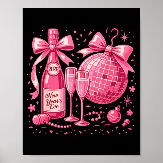 Nk New Year's Eve 2026 Disco Champagne Party  Poster (Vorne)