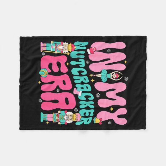 Nk Nutcracker Squad In My Nutcracker Era Christmas Fleecedecke (Vorderseite (Horizontal))