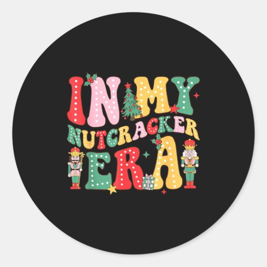 Nk Nutcracker Squad In My Nutcracker Era Christmas Runder Aufkleber (Vorderseite)