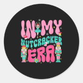 Nk Nutcracker Squad In My Nutcracker Era Christmas Runder Aufkleber (Vorderseite)