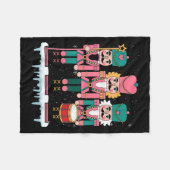 Nk Nutcracker Squad Xmas Nk Christmas Pajamas Wome Fleecedecke (Vorderseite (Horizontal))