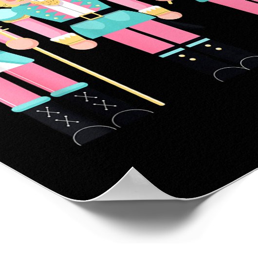 Nk Nutcracker Squad Xmas Nk Christmas Pajamas Wome Poster (Ecke)