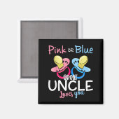 Nk Oder Blau Großonkel Liebt Dich Geschlecht Enthü Magnet (Vorderseite/Rückseite)