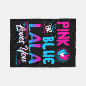 Nk Oder Blau Lala Liebt Dich Neues Baby Fleecedecke (Vorderseite (Horizontal))