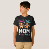 Nk Oder Blau Mama Liebt Dich Geschlecht Enthüllung T-Shirt (Vorne ganz)