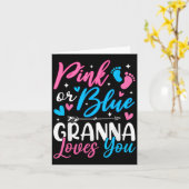 NK oder Blue Gr Lieben Sie Geschlecht zeigen Baby Karte (Gelbe Blume)