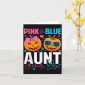 Nk Or Blue Aunt Loves You Pumpkin Halloween Gender Karte (Gelbe Blume)