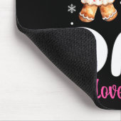 Nk Or Blue Dad Loves You Gender Reveal Christmas  Mousepad (Ecke)